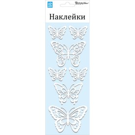Наклейка ROOMDECOR Мерцающие бабочки 10х25см, арт.RKA 7404