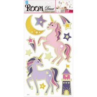 Наклейка ROOMDECOR Единорог день-ночь 24х41см, арт.RKA 8201