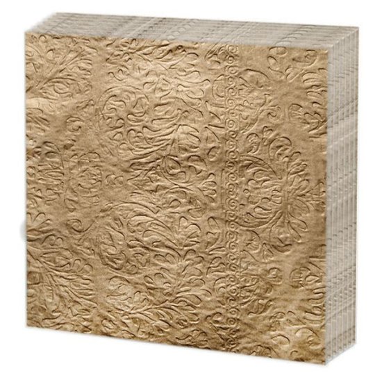 Салфетки GOLD DECOR Золото 3-слойные 33х33см 20шт