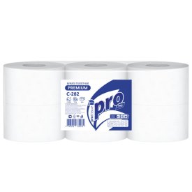 Бумага туалетная PROTISSUE Premium 6шт/уп  2-слойные 170м 12,5х9,6см