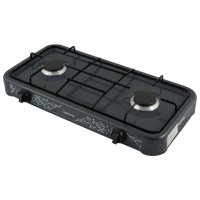 Плитка газовая HOMESTAR HS-1202 2 конфорки черная