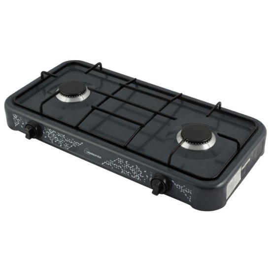 Плитка газовая HOMESTAR HS-1202 2 конфорки черная