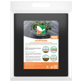 Геотекстиль садовый АГРОТЕКС Профф Геоткань 1,6х10м 100г/м2 черная с разметкой