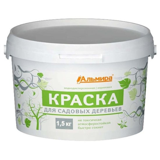 Средство защитное краска Альмира для садовых деревьев 1,5кг