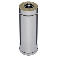 Дымоход с изоляцией 0,5м Ф150х210мм AISI 430