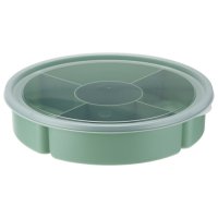 Менажница IDEA 5 секций 26см с крышкой пластик фисташковый