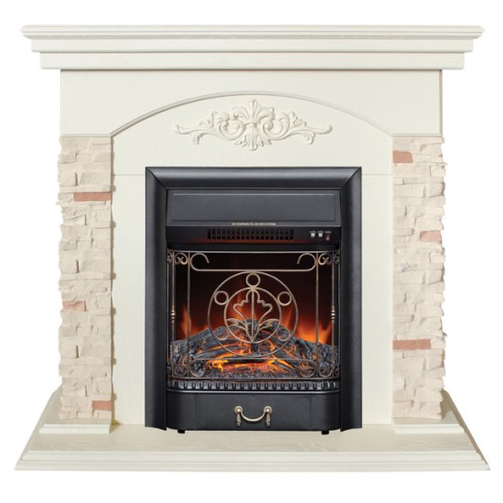 Каминокомплект REALFLAME NEAPOLIS WT+Majestic (MBL) (MU24)