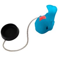 Пробка для ванны РЫЖИЙ КОТ Кит ПВХ с цепочкой и игрушкой