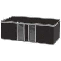 Коробка для хранения РЫЖИЙ КОТ Black 60х30х20см спанбонд, ПВХ черный