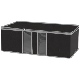 Коробка для хранения РЫЖИЙ КОТ Black 60х30х20см спанбонд, ПВХ черный