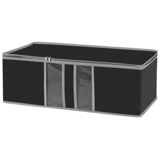 Коробка для хранения РЫЖИЙ КОТ Black 60х30х20см спанбонд, ПВХ черный