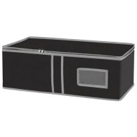 Коробка для хранения РЫЖИЙ КОТ Black 60х30х20см спанбонд, ПВХ черный