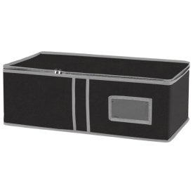 Коробка для хранения РЫЖИЙ КОТ Black 60х30х20см спанбонд, ПВХ черный