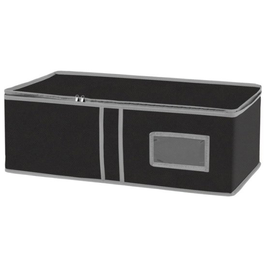 Коробка для хранения РЫЖИЙ КОТ Black 60х30х20см спанбонд, ПВХ черный