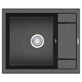 Мойка GRANULA 600х500х20мм черный кварц