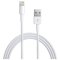 Дата-кабель USB 1м нейлон оплетка белый