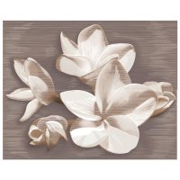 Панно настенное AZORI Amati plumeria alba (из 2 пл) 50,5х40,2 коричневый