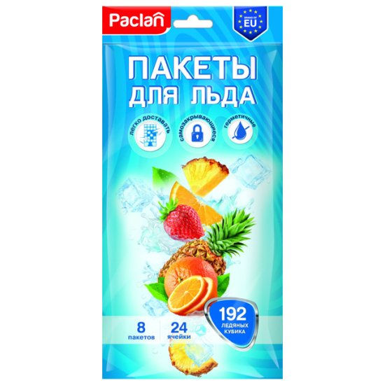 Пакеты для льда PACLAN 192 ячеек 27х12см полиэтилен