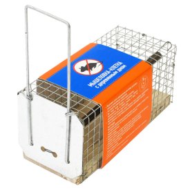 Мышеловка-клетка 12х5х6см с деревянным дном