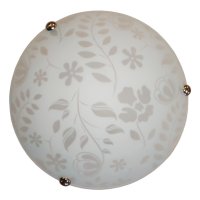 Светильник настенно-потолочный Jupiter Lighting Ирис 1х60Вт Е27 металл стекло