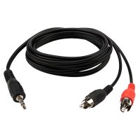 Кабель 3.5 jack-2RCA REXANT 17-4202 1,5м черный