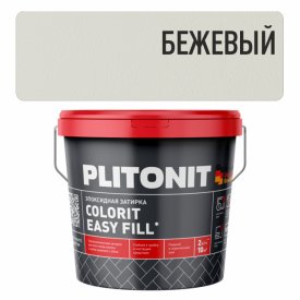 Затирка для швов PLITONIT Colorit EasyFill эпокс. 1-10мм 2кг бежевая