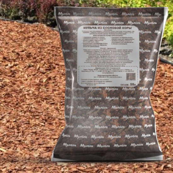 Мульча сосны Пельгорское-М 55 л