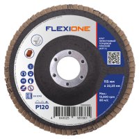 Круг лепестковый плоский FLEXIONE 115х22мм Р120