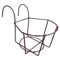 Подставка для балконного кашпо Корзина 20,5х14,5см металл черный
