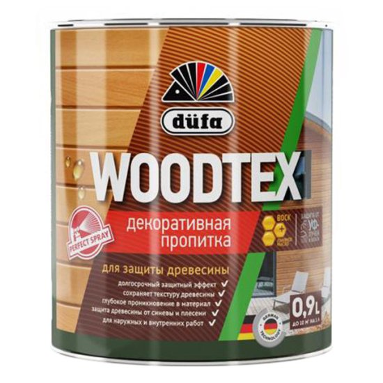 Средство деревозащитное DUFA Woodtex 0,9л махагон, арт.Н0000006082