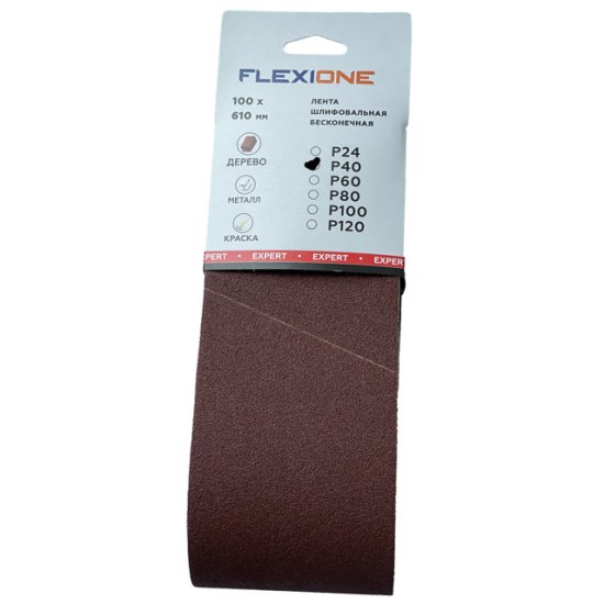 Лента шлифовальная бесконечная FLEXIONE Expert 100x610мм P40 3шт
