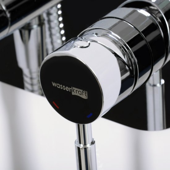 Смеситель с гигиеническим душем встраиваемый WasserKraft Main со скрытой частью в комплекте хром (4138)