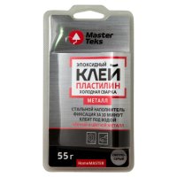Клей эпоксидный MASTERTEKS Холодная Сварка пластилин  для металла 55г светло-серый, арт.9753190