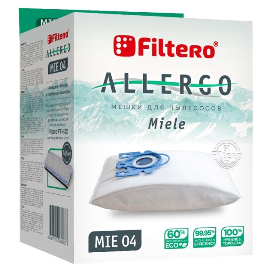 Пылесборники FILTERO MIE 04 (4) Allergo для Miele