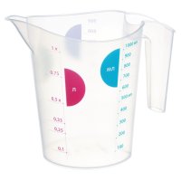 Стакан мерный IDEA 1л пластик