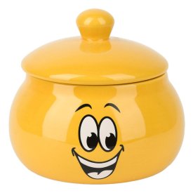 Банка для меда DOLOMITE Smile 0,5л 13х12см керамика