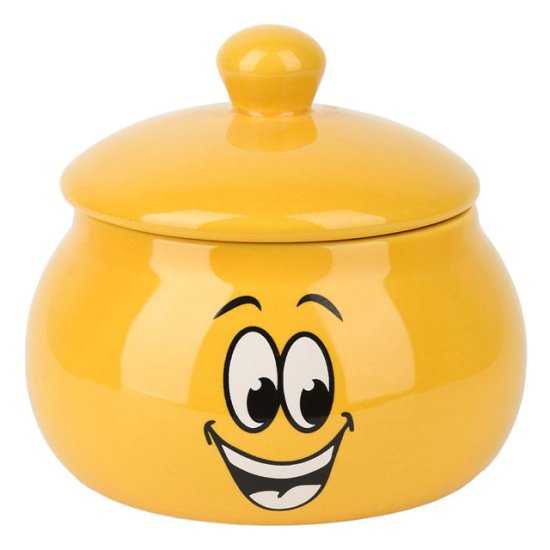Банка для меда DOLOMITE Smile 0,5л 13х12см керамика