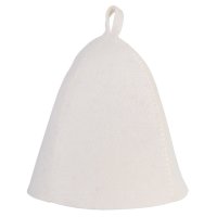 Шапка для бани без вышивки войлок