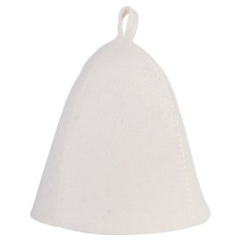 Шапка для бани без вышивки войлок