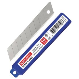 Лезвие для канцелярского ножа BRAUBERG 18мм 10шт