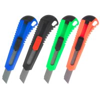Нож канцелярский BRAUBERG Classic 18мм в асс-те