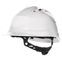 Каска защитная DELTA PLUS Quartz up IV с храповым механизмом с вентиляцией белая