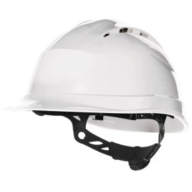 Каска защитная DELTA PLUS Quartz up IV с храповым механизмом с вентиляцией белая