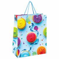 Пакет подарочный (D) ЗОЛОТАЯ СКАЗКА Кексики 32,4х26x12,7см