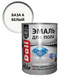Эмаль алкидно-уретановая DALI база А для пола 0,8л белая, арт.12300