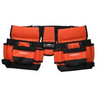 Сумка для инструмента KENDO двойная с поясом 2х21x19x8,5см