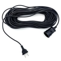 Удлинитель СВЕТ 1 гнездо 30м 6А  б/з IP44 черный