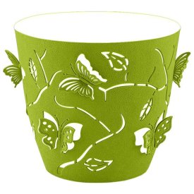 Горшок двойной Бабочки 3D 5,3л d22,5см h20,5см лиственно-зеленый пластик
