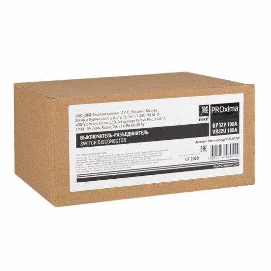 Выключатель-разъединитель EKF MAXima ВР32У 3Р 100А 660 В (uvr32-31a71240-r)