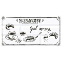 Декор настенный AZORI Vogue breakfast 1 20,1х40,5 белый